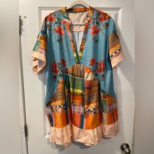 Multi Color Floral Tunic Shirt